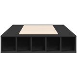vidaXL Posteljni okvir črn 75x190 cm inženirski les | Shoptok.si