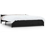  Za krevet od masivnog drva crni 140 x 190 cm | shoptok.hr