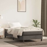 Box spring krevet s madracem tamnosivi 80 x 200 cm baršunasti Cijene