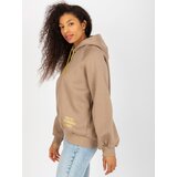 ex moda Sweatshirt-EM-BL-407.06-dark beige | Shoptok.si