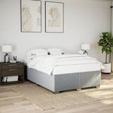  Okvir za krevet bez madraca svjetlosivi 160 x 200 cm od tkanine | shoptok.hr