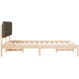  Posteljni okvir z oblazinjenim vzglavjem Taupe 150 x 200 cm, (5000101776) | Shoptok.si