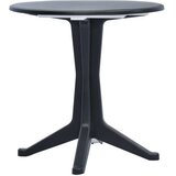 vidaXL Vrtna miza plastika 70 cm antracitna | Shoptok.si