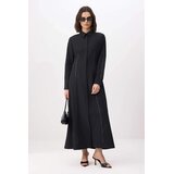 Trendyol Modest Ženska haljina Tctss26Eb00085, Crna Cene