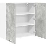 vidaXL Viseča omarica s polico Riga Betonsko siva 80 x 31 x 80 cm | Shoptok.si