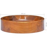  Umivaonik od masivne tikovine Φ 40 x 10 cm | shoptok.hr