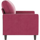  Dvosjed crvena boja vina 120 cm baršunasti | shoptok.hr