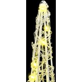 vidaXL Božićno drvce 3 pcs Topla bijela 40 cm 60 cm 80 cm Akril | shoptok.hr