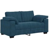  Dvodijelni set sofa s jastucima, plavi baršun | Shoptok.si