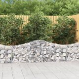 vidaXL Lučne gabionske košare 4 kom 200x30x60/80 cm pocinčano željezo Cijene