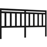 Maison Chic posteljno vzglavje - vzglavna omarica - nočna omarica črno 206x4x100 cm trdna borovina, (21705601) Cene