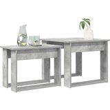  Set kavno mizico 2 pcs Betonsko siva Konstruiran les, (5000120472) | Shoptok.si