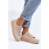 EVENTO Women's Beige Fabric Sneakers Staneva | Shoptok.si