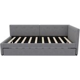 Lumor Oblazinjena postelja klop 90x200 cm + izvlečna postelja 90x190 cm - siva, (22155849) | Shoptok.si