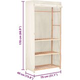  Ormar za odjeću s 3 razine 79 x 40 x 170 cm | Eponuda.com