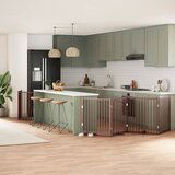 vidaXL Ograda za pse z vrati zložljiva 12 panelov rjava 960 cm les | Shoptok.si