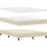  Postelja boxspring z vzmetnico z vzmetnico krema 160 x 200 cm, (5000127443) Slike