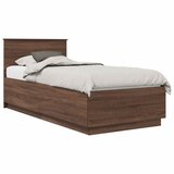  Krevetna konstrukcija Smeđi hrast 70 x 190 cm Konstruirano drvo | shoptok.hr