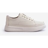 Sergio Leone Women's Leather Sports Shoes Sneakers White Failla | shoptok.hr