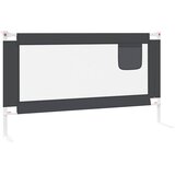  Sigurnosna ograda za dječji krevet tamnosiva 150x25 cm tkanina | shoptok.hr