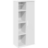 Maison Chic Kopalniška omarica - Kopalniški kabinet z držalom za zvitke bela 39x22x90 cm, (21787658) Cene