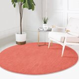 Mila Home Svijetlo crveni periv/pogodan za robotski usisavač okrugli tepih ø 100 cm Comfort – | shoptok.hr