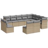  12-dijelni set vrtnih sofa od poliratana s jastucima bež | shoptok.hr