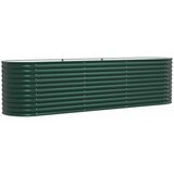  Povišena gredica Zelena 320 x 80 x 81 cm Čelik | shoptok.hr