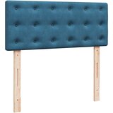 vidaXL Otomanski posteljni okvir z vzmetnico moder 120x190 cm žamet | Shoptok.si