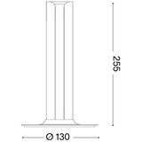 Ideal Lux - LED prigušiva stona lampa DORICA LED/8W/230V CRI 90 mat hrom | Eponuda.com
