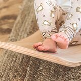 MeowBaby Ploča za ravnotežu od bež/prirodnog borovog drva 80x30x18 cm Montessori - | shoptok.hr