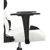  Masažna igraća stolica bijelo-crna od umjetne kože | shoptok.hr