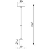 Braytron crna visilica 1xE27 | ePonuda.com