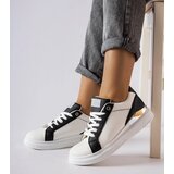 Gemre Palais black and white shoes with silver accent | Shoptok.si