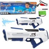 Lean Toys Električna avtomatska vodna puška bela 1000 ml 61 cm Cene