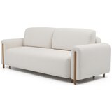 ELTAP Sklopiva/s prostorom za odlaganje sofa od bouclé tkanine boje slonovače 244 cm Arcadova – | shoptok.hr