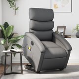 Maison Chic Električni masažni stol - Relax naslanjač s funkcijo vstajanja sivo umetno usnje, (22062255) | Shoptok.si