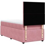 Box spring krevet s madracem ružičasti 90x190 cm baršunasti | shoptok.hr