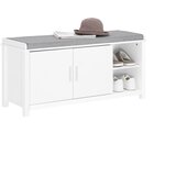 SoBuy klop za čevlje z omaro bela lesena 120 cm, (5000017137) | Shoptok.si