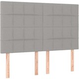  Krevet s oprugama i madracem svjetlosivi 140x190 cm od tkanine | shoptok.hr