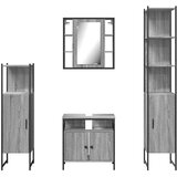  4-dijelni set kupaonskih ormarića boja hrasta sonome drveni | shoptok.hr