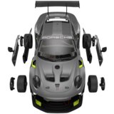  Licencirani auto na daljinsko upravljanje i sastavljanje Rastar 1:18 Porsche 911 GT2 - siva - 68 elemenata | shoptok.hr