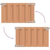  Vrtna vrata 100 x 60 cm WPC i aluminij Smeđa | Eponuda.com