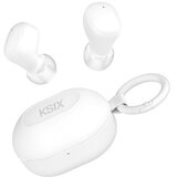 Ksix bežične slušalice Neutron, USB-C, kopča za karabiner,bat. 4h + 16h, bijele | shoptok.hr