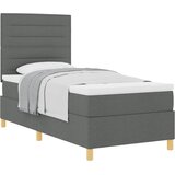  s opruga kutije Tamno siva 80 x 200 cm tkanina | shoptok.hr