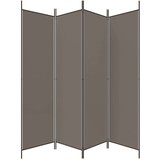 Sobna pregrada s 4 panela antracit 698 x 180 cm od tkanine | shoptok.hr