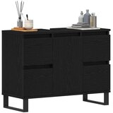  Kupaonski ormar Crni hrast 80 x 33 x 60 cm Konstruirano drvo | shoptok.hr