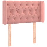  Vzglavje z ušesi roza 83x16x78/88 cm žamet, (20933924) | Shoptok.si