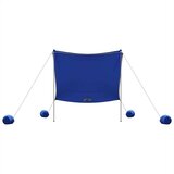 vidaXL Nadstrešek za plažo s sidrišči iz peska modra 214x236 cm | Shoptok.si