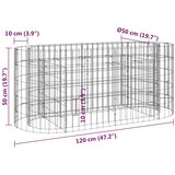  Gabionska povišena gredica od pocinčanog željeza 120x50x50 cm | Eponuda.com